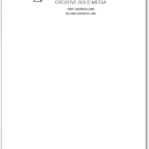 letter head 100 grm paper (5) one color